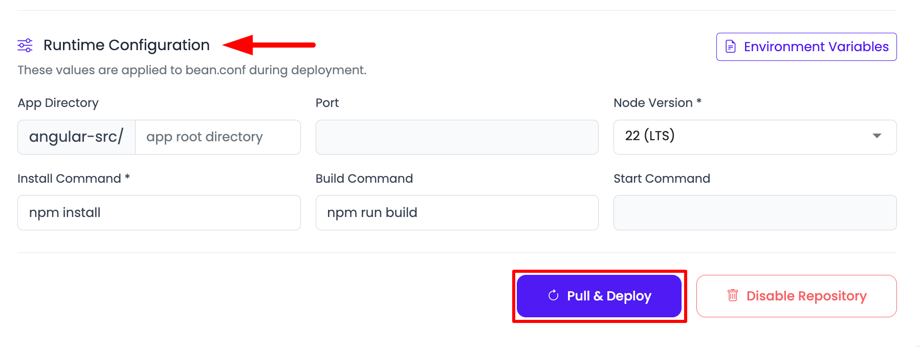 Angular Deploy Step 3