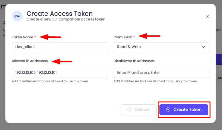 Configure Token