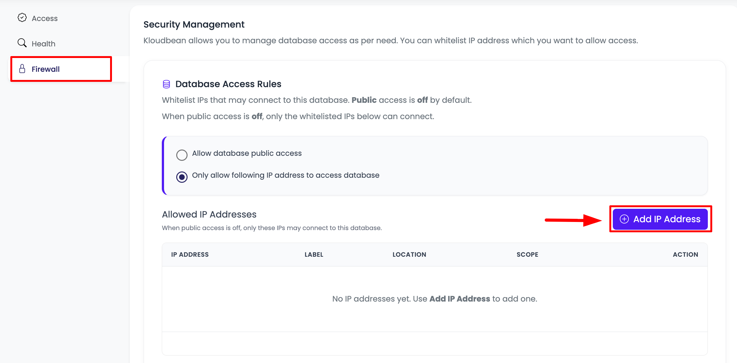 Database Access Step 2