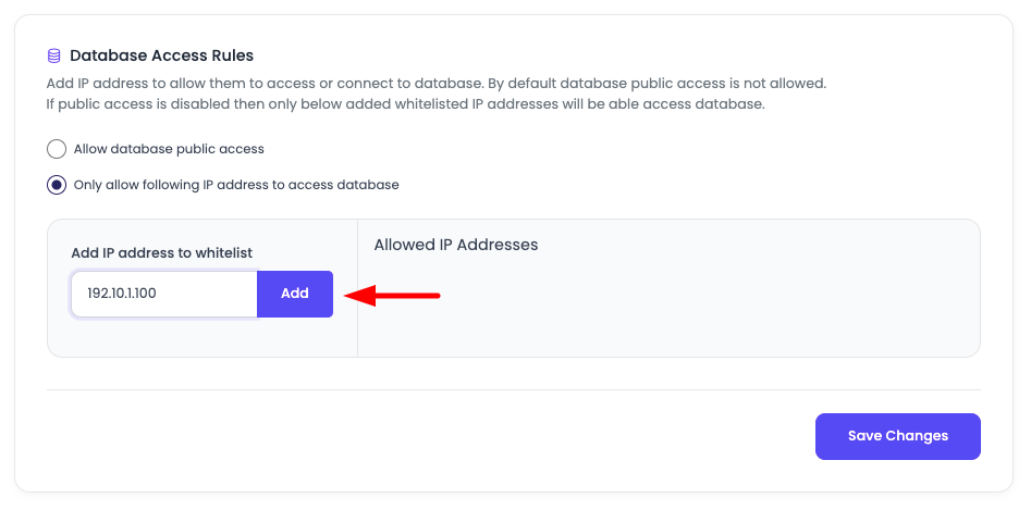 Database Access Step 2