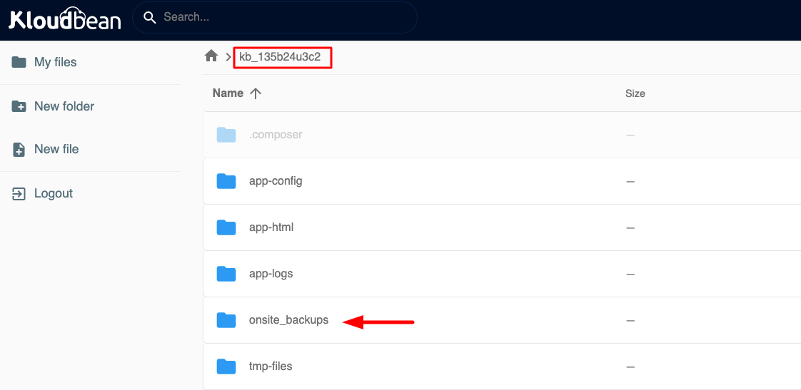 Download Backup Step 4