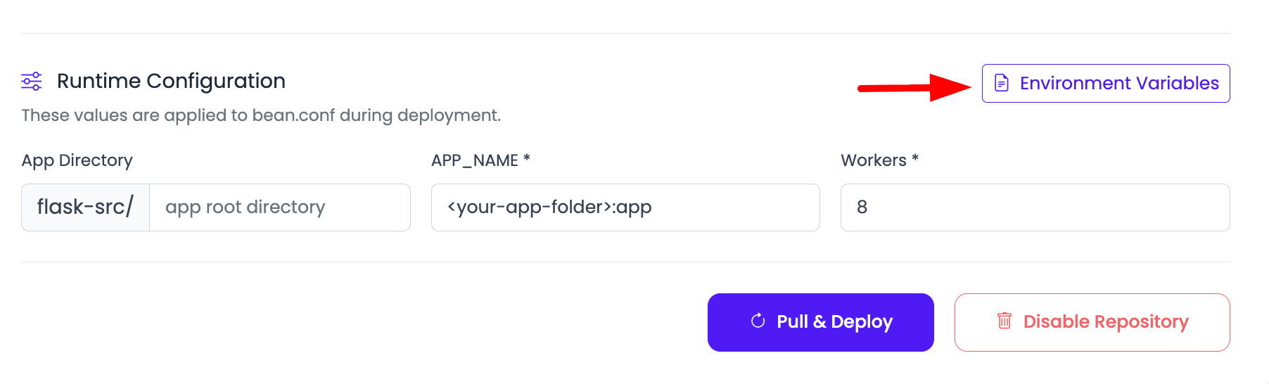 Flask Env Step 1