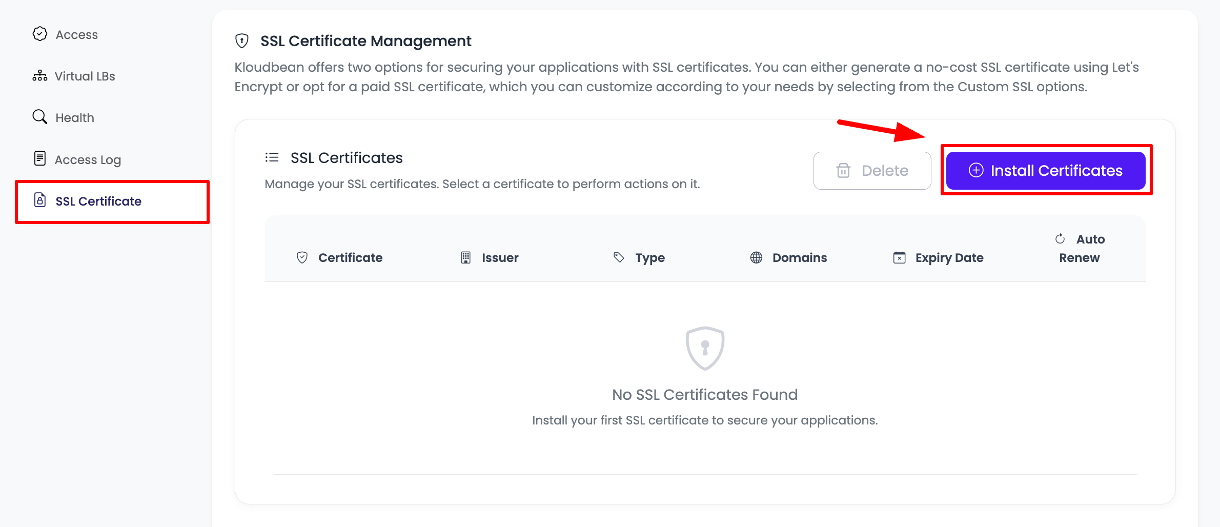 FLB SSL Step 1