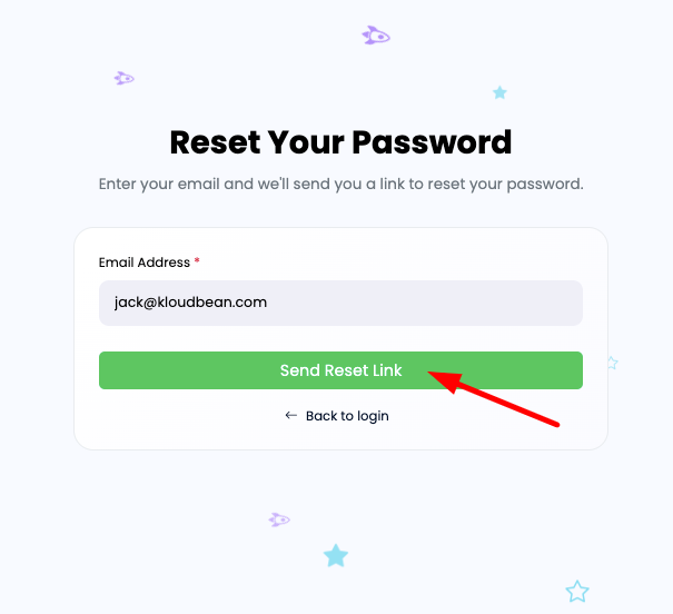 Forgot Password Step 2