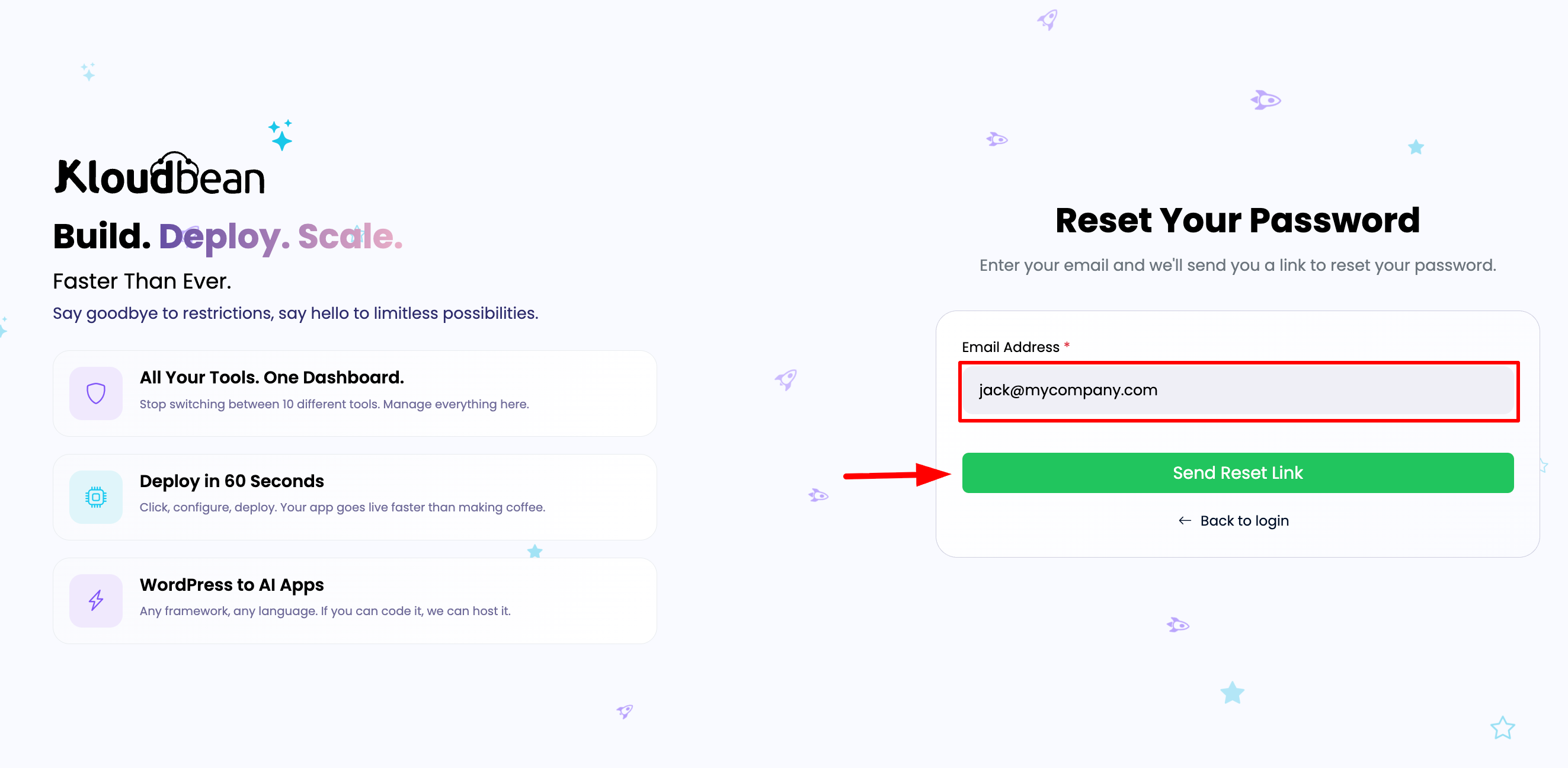 Forgot Password Step 2