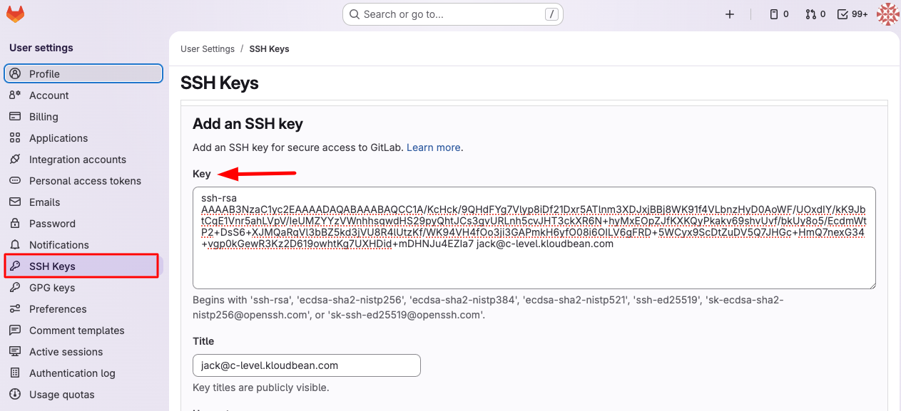 GitLab Deploy SSH Keys