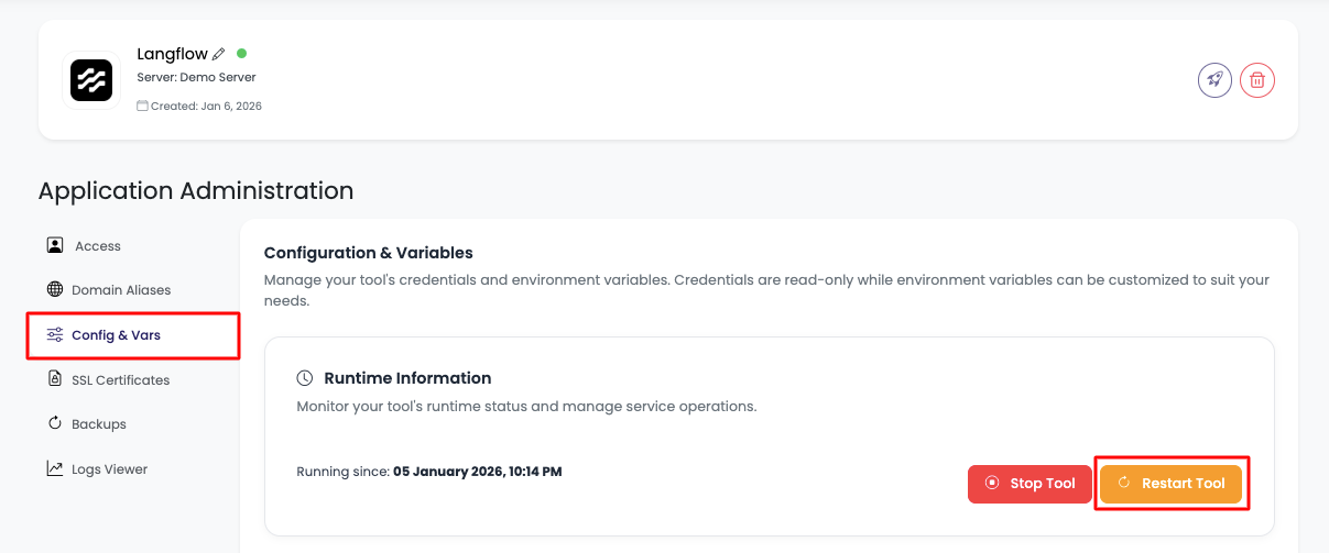 Langflow Config Basic