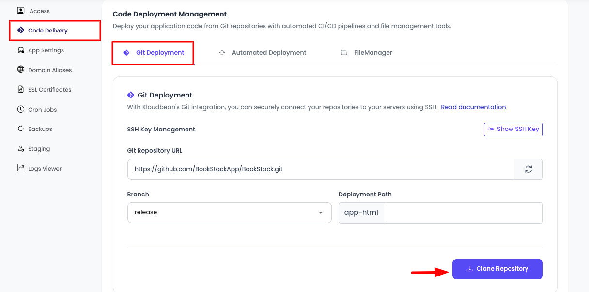 Laravel Deploy Step 1