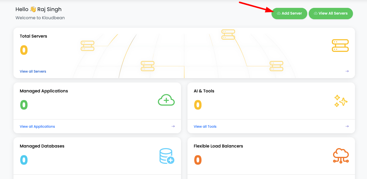 Launch Server Step 1