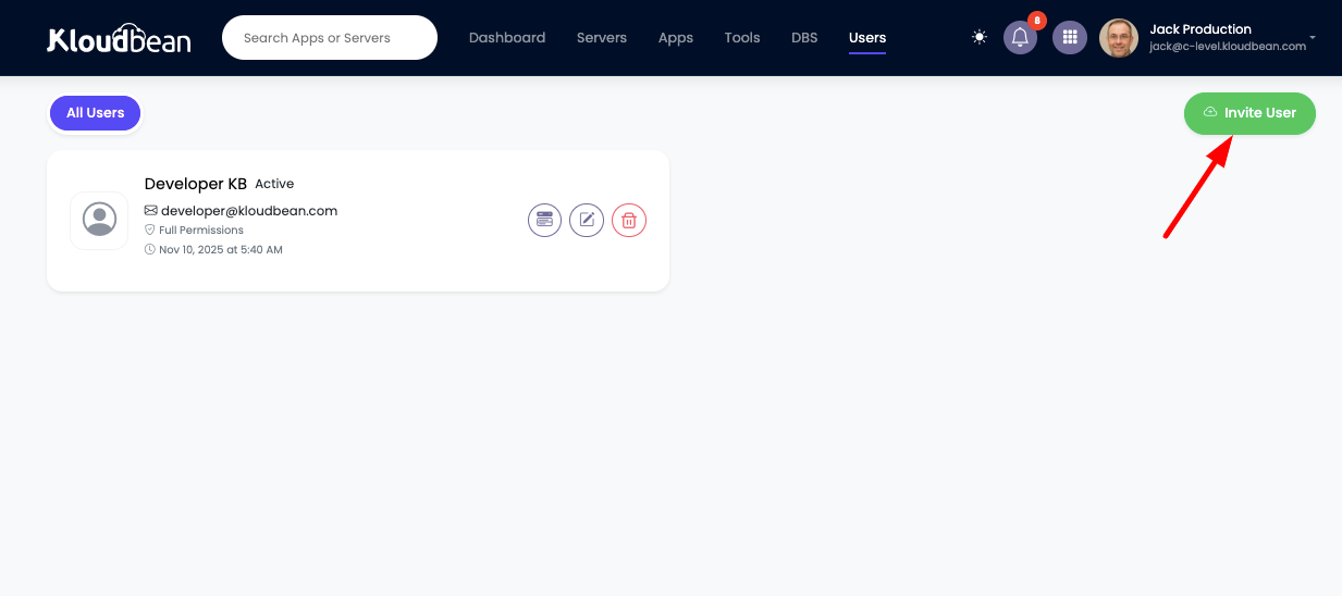 Manage Team Add User Step 1