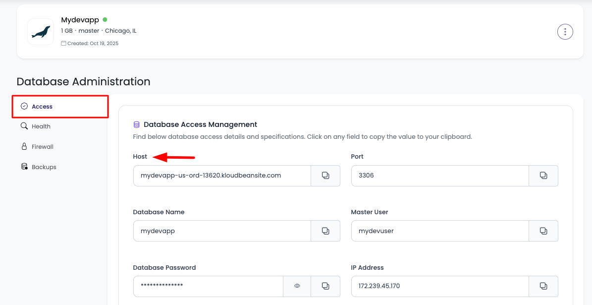 MariaDB Access Step 2