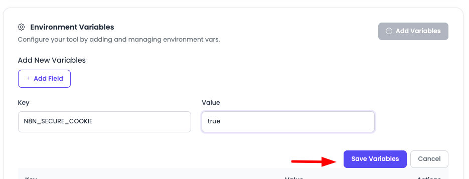 n8n Config Update Vars Step 2