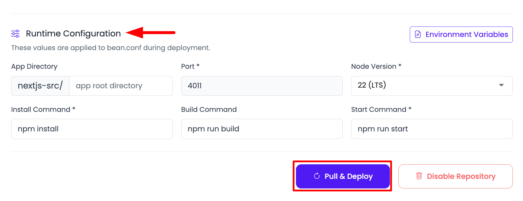 Next.js Deploy Step 3