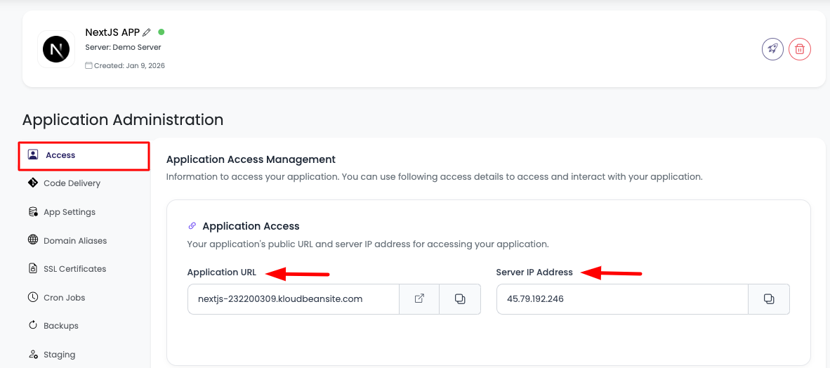 Application Access