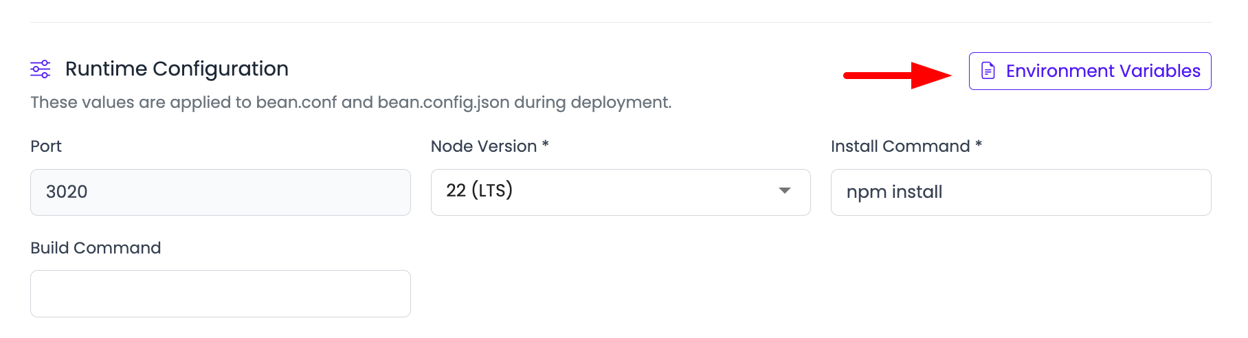 Node.js Single-Process Env Step 1