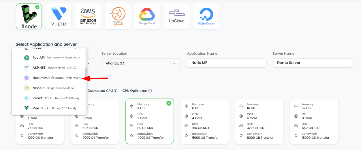 Launch Node.js Multi-Process Application