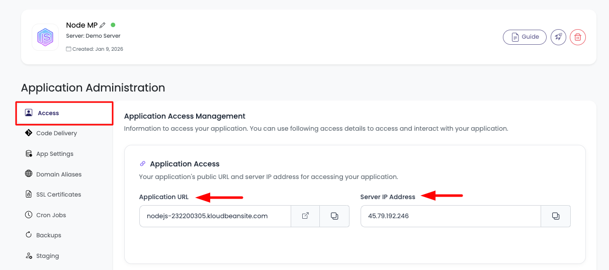 Application Access