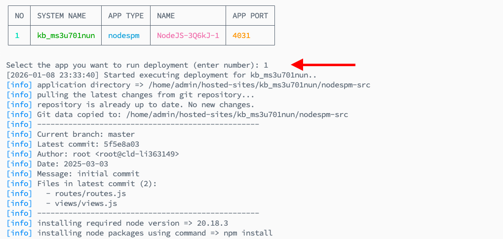 Node.js Single-Process ADM Step 2
