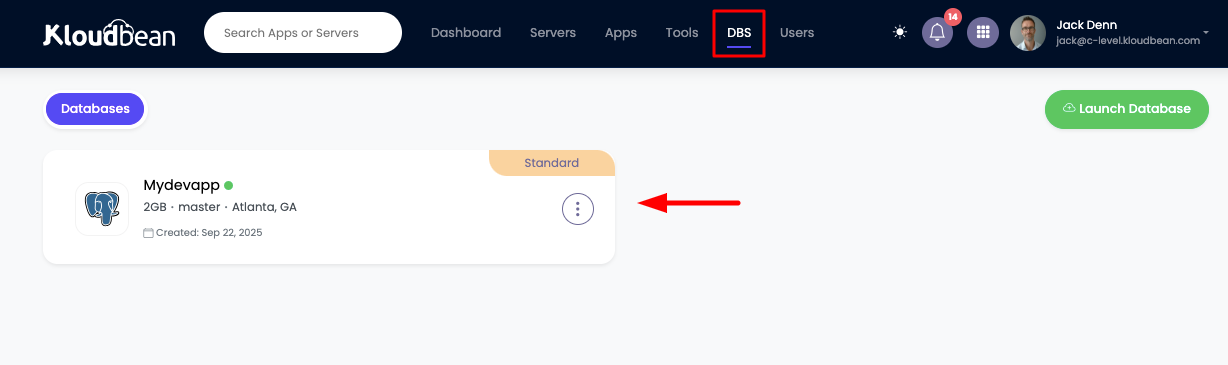 PostgreSQL Access Step 1