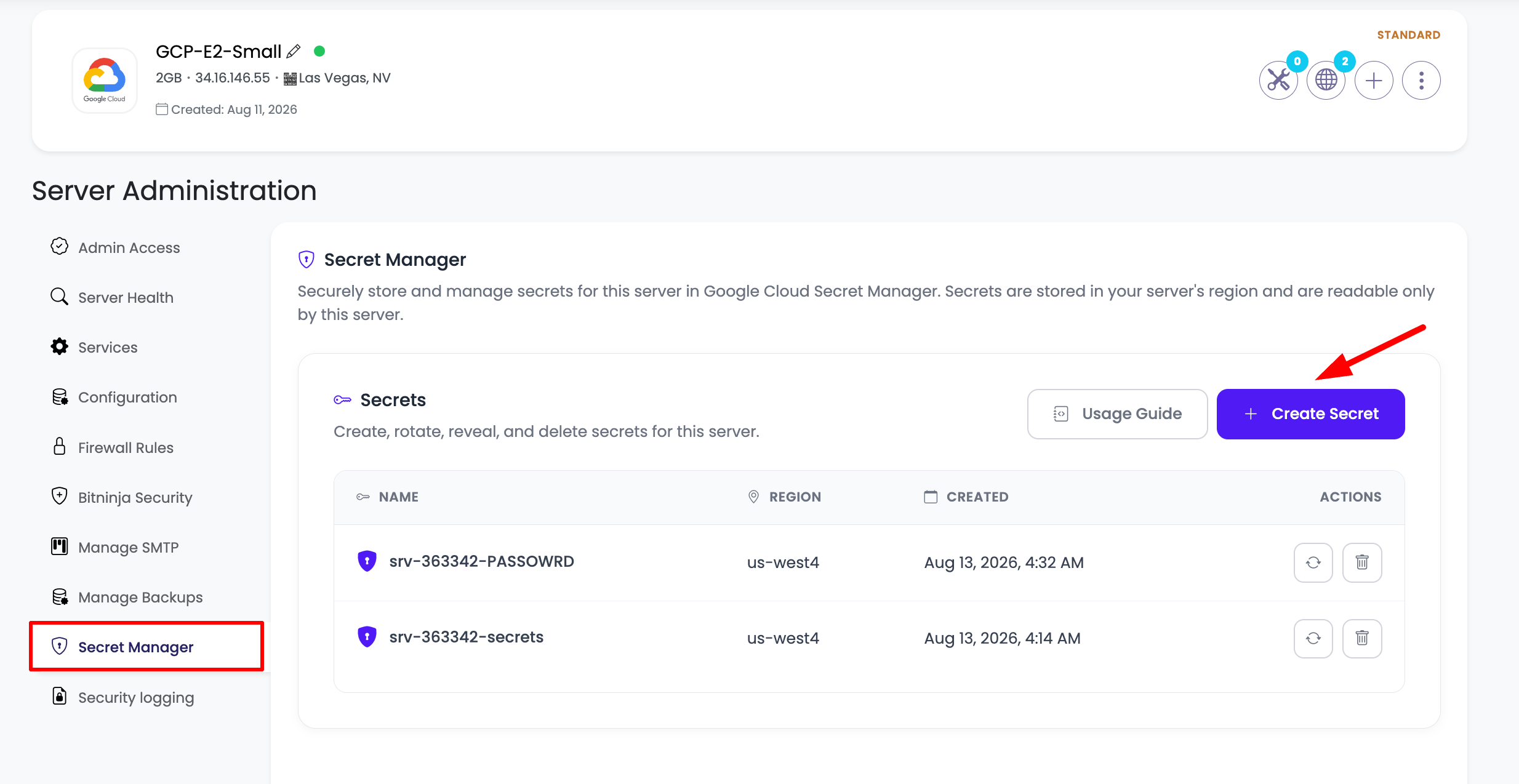 Secret Manager