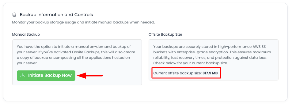 Server Backup Step 2