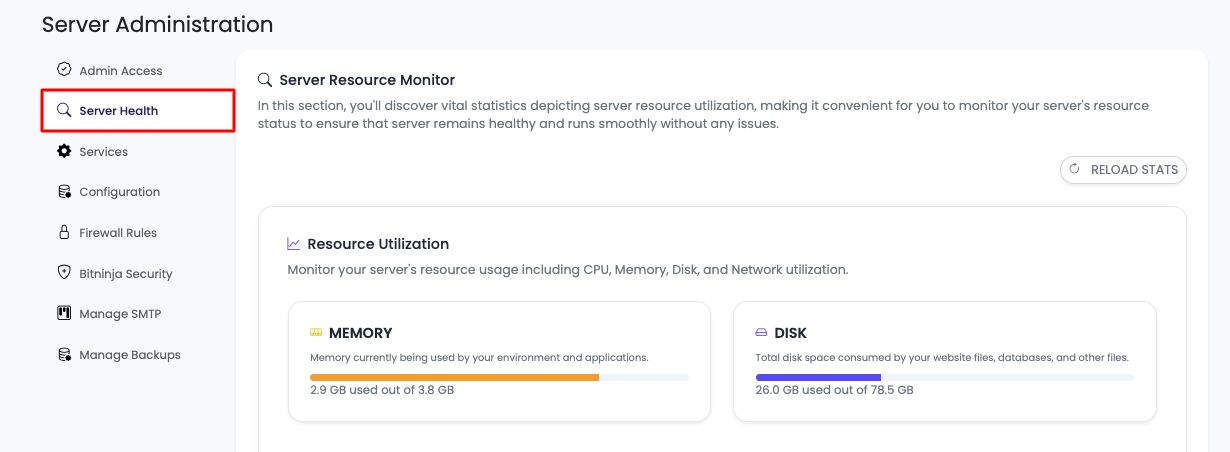 Database Health Step 1