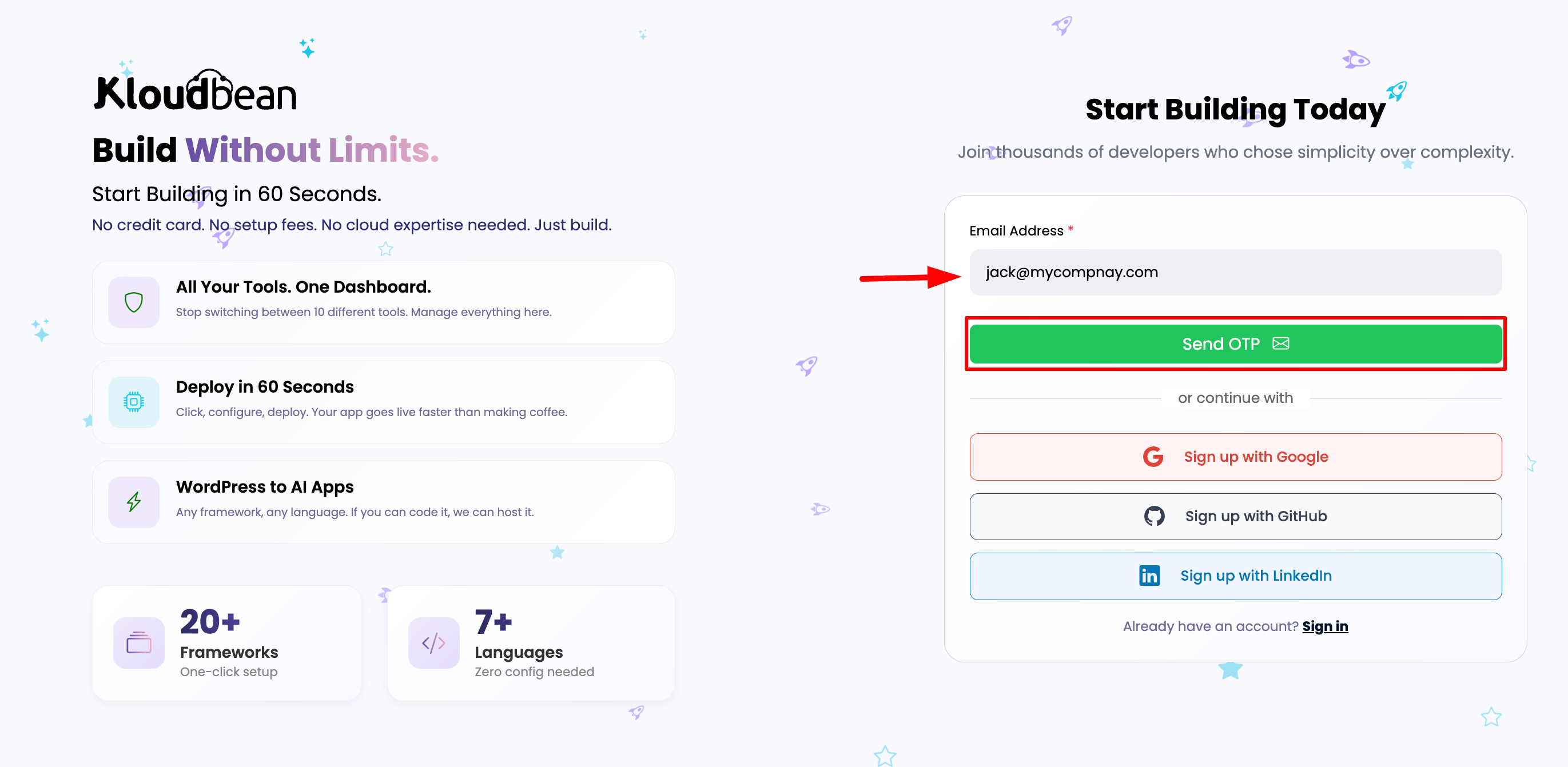 OTP Signup Process