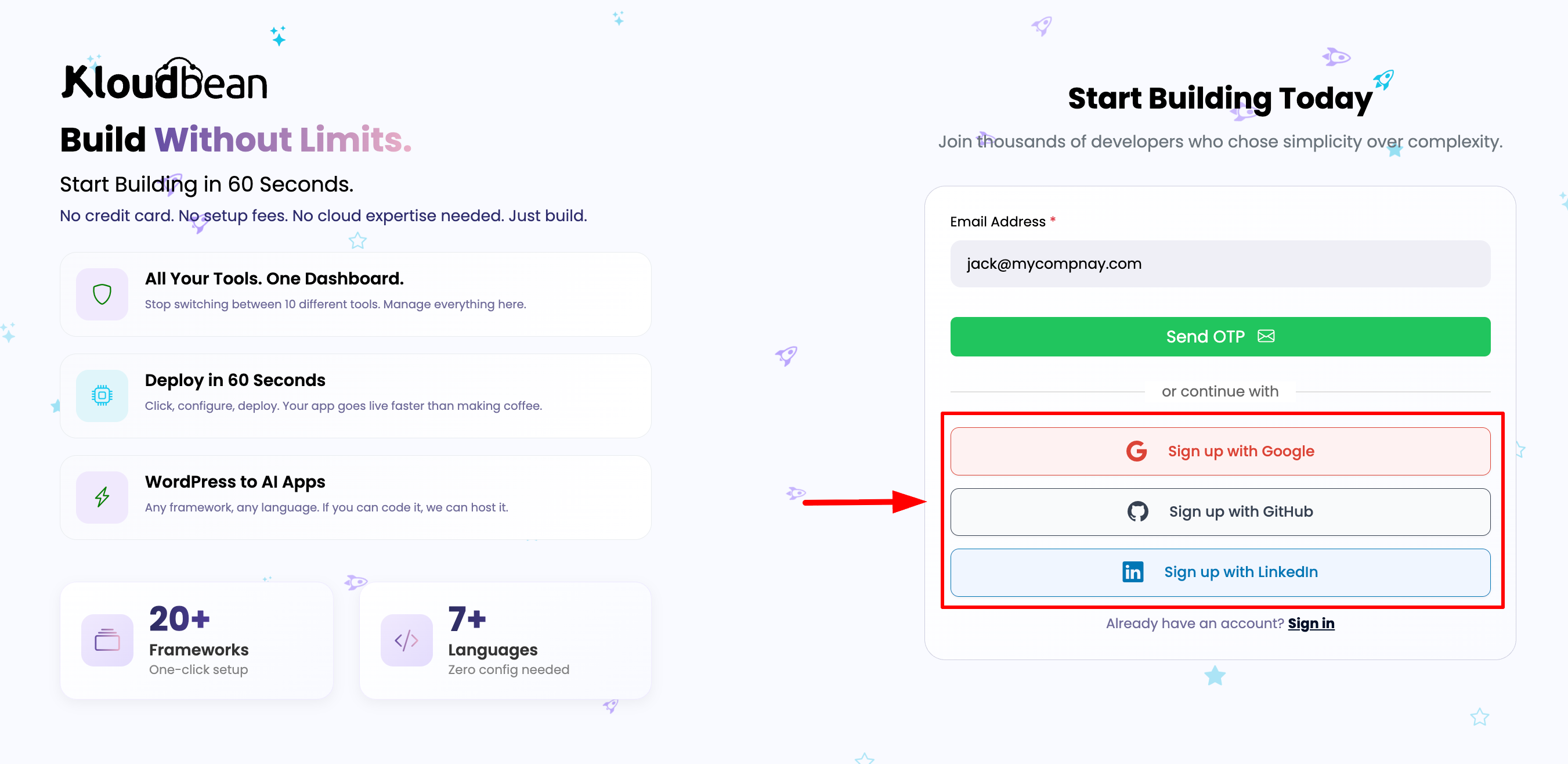SSO Signup Process
