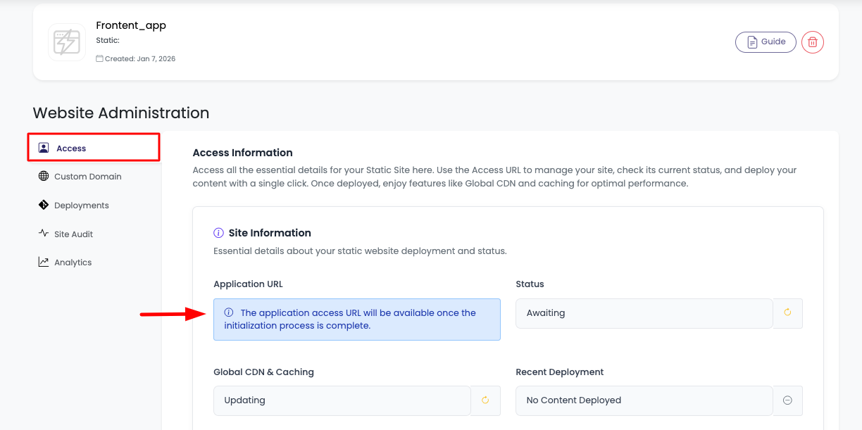 Website Administration