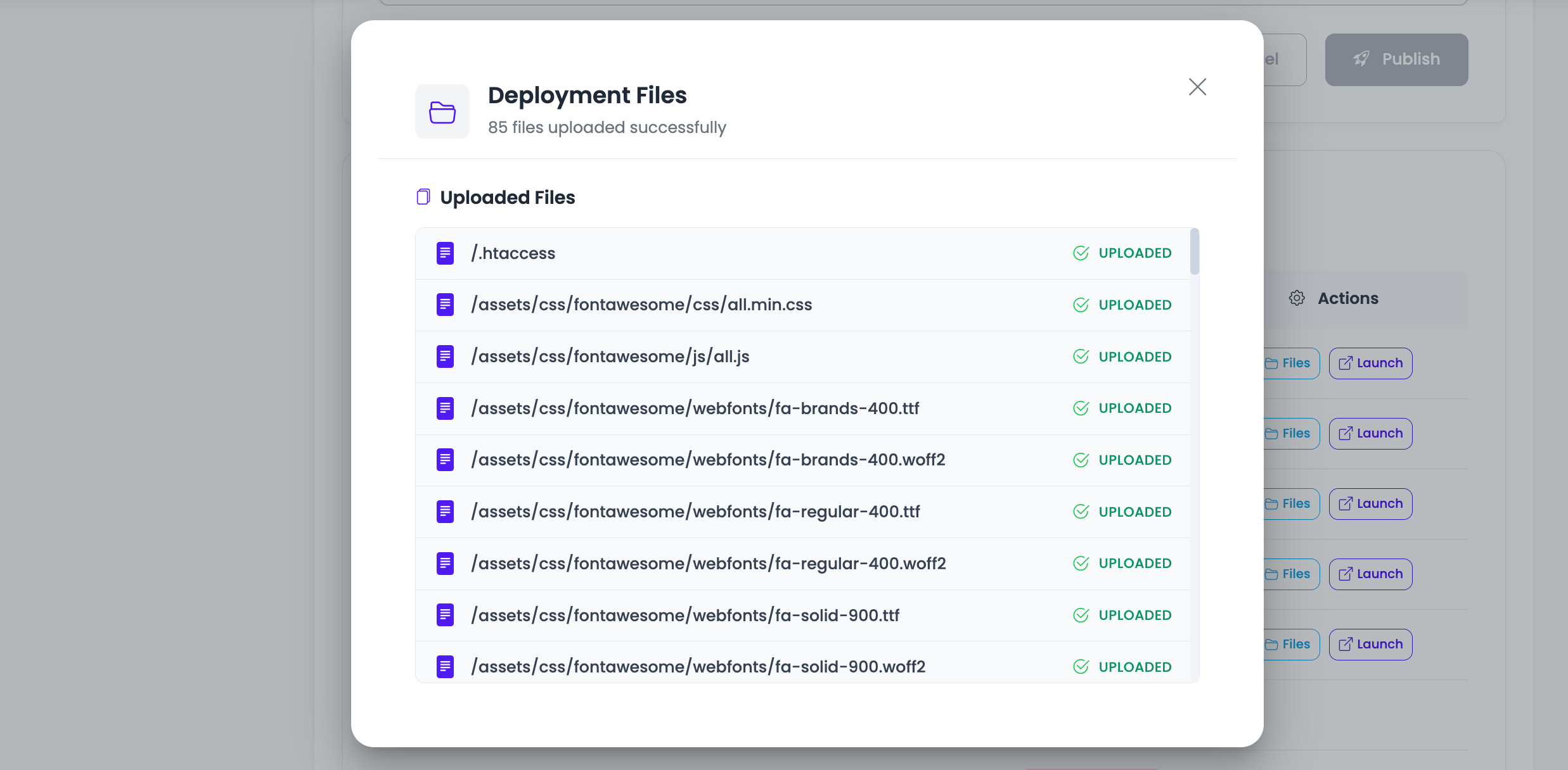 View Deployment Files