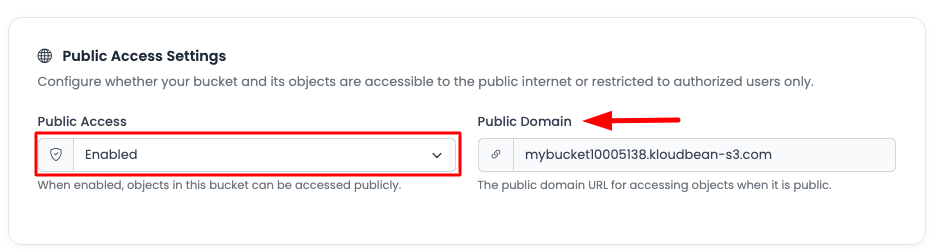 Public Access Enabled