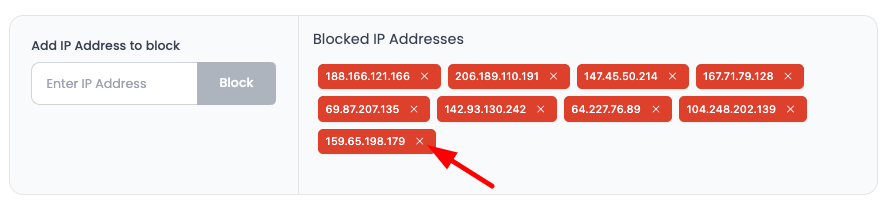 Unblock IP Address