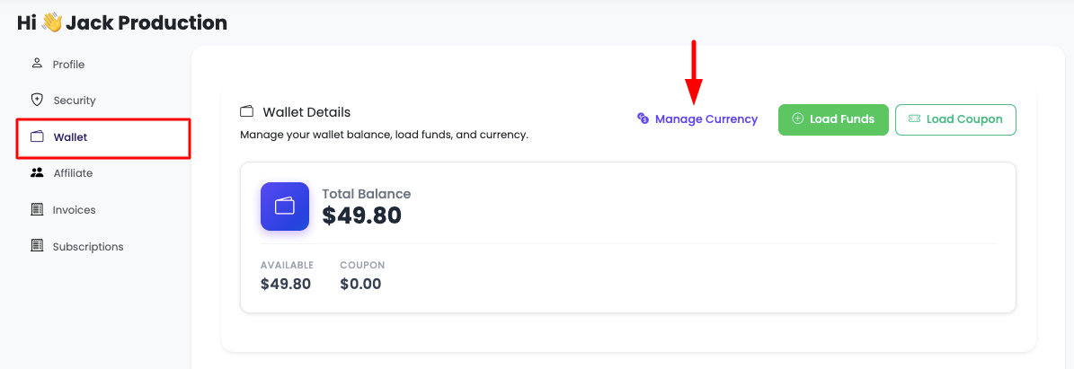 Update Currency Step 1