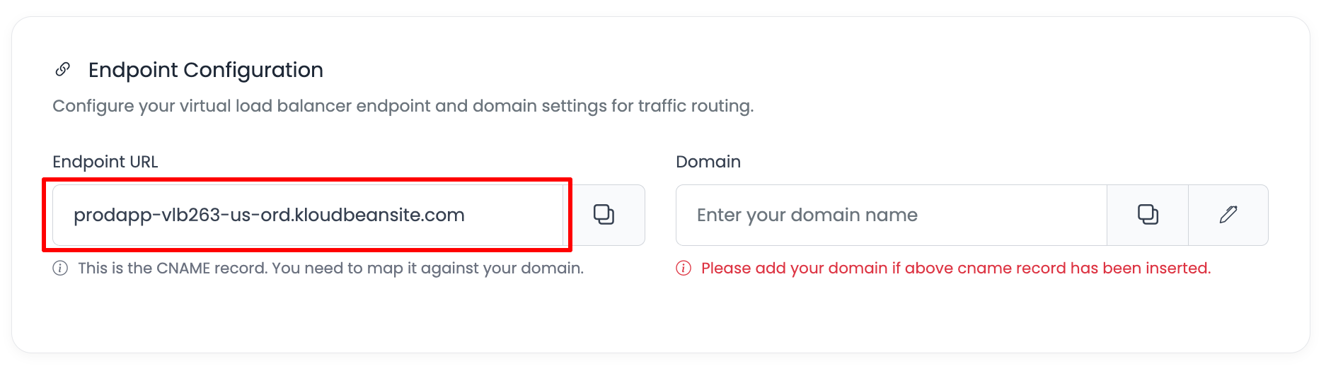 VLB Access URL