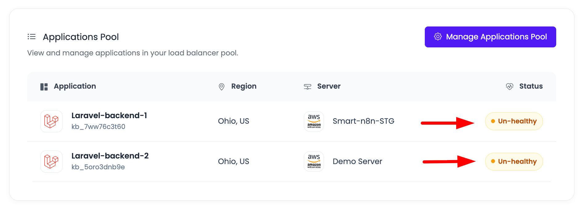 VLB Manage Pool Step 5