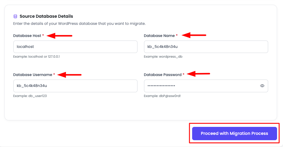 Source Database Details
