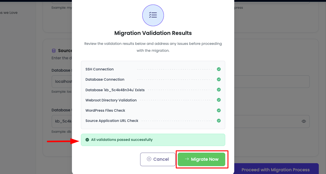 Migration Validation