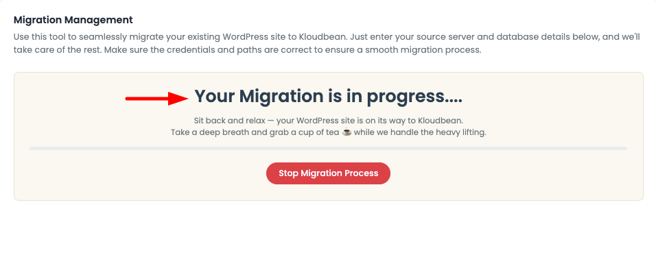 Start Migration